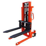 Manual Stacker 1500kg Load Capacity Forklift 3M Manual Hydraulic StackerLift Forklift Loading And Unloading Lifting Stacking Truck Heavy Load 1.5 Ton 3m