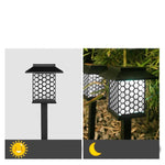Solar Pathway Lights 2 Pack Auto On Off Lawn Lamp Waterproof Led Solar Lights for Lawn, Patio, Yard
