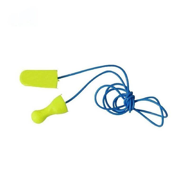200 Pairs High Noise Reduction Foam Earplug Bullet Type Belt Line Soft And Comfortable Earplug
