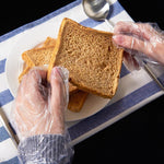 100 Pieces /100 Packs Of Transparent Gloves Disposable Gloves Protective Isolation Table Picnic Food Grade PE Adult Gloves