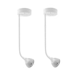 6 Pieces 5W Hose Spotlight Display Cabinet Cob Track Lamp Ceiling Background Wall Sky Lantern 30cm Tube Track Type (White Shell) Warm Light 3000K