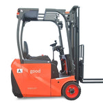 Electric Forklift Three Fulcrum Four Wheel Counterweight Electric Lift Stacker Load 1.2 t, Rise 3 Meters