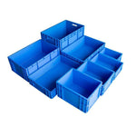 400 * 300 * 175mm Plastic Turnover Box Logistics Transfer Box Warehouse Workshop Plastic Box Transportation Storage Box (blue)