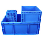 800 * 600 * 230 mm Plastic Turnover Box Logistics Transfer Box Warehouse Workshop Plastic Box Transport Storage Box (blue)