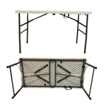 183*76*74cm White Blow Molding Table Folding Table Portable Long Table Stall Table Outdoor Folding Table And Chair