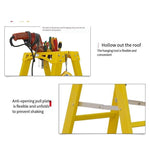 3m Flying Insulated Herringbone Ladder Frp Insulated Ladder Electrical Power Construction Tool Platform Ladder Folding Engineering Insulating Ladder 9 Steps