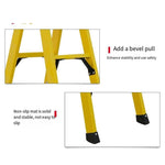 3m Flying Insulated Herringbone Ladder Frp Insulated Ladder Electrical Power Construction Tool Platform Ladder Folding Engineering Insulating Ladder 9 Steps