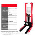 2t 1.6m Manual Forklift Manganese Steel Hydraulic Lifting Truck Stacking Truck Lifting Forklift Lift