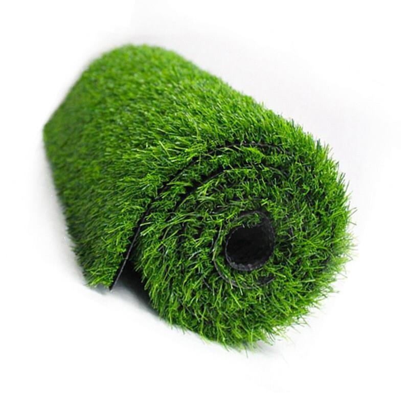 2m * 2m 10mm Anti Falling Plastic False Grass Outdoor False Turf Decorative Carpet Light Green Encryption Lawn Mat