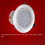 Led Spotlight Light Embedded Small Spotlight, Sky Lantern 3w, Opening 50-60mm, Bright Silver Surface White Light 6500k (sunflower)