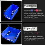 276 * 139 * 128 mm Dual Purpose Combined Parts Box Back Hanging Plastic Box Inclined Material Box Component Box Classification Box