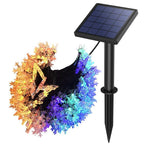 Solar Lamp String Flashing Lamp Outdoor Courtyard Colorful Atmosphere Decorative Lamp Waterproof LED Lamp Villa Garden Balcony Landscape Night Lamp