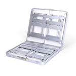 120 * 70cm Outdoor Portable Folding Table And Chair Combination Set Outdoor Barbecue Stall Table + Four Aluminum Alloy Stools