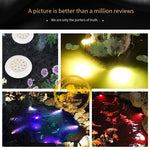 Solar Energy Underwater Light LED Fish Pond Spotlight Landscape Fountain Light Fish Tank Light Swimming Pool Light Garden Colorful Underwater Lamp