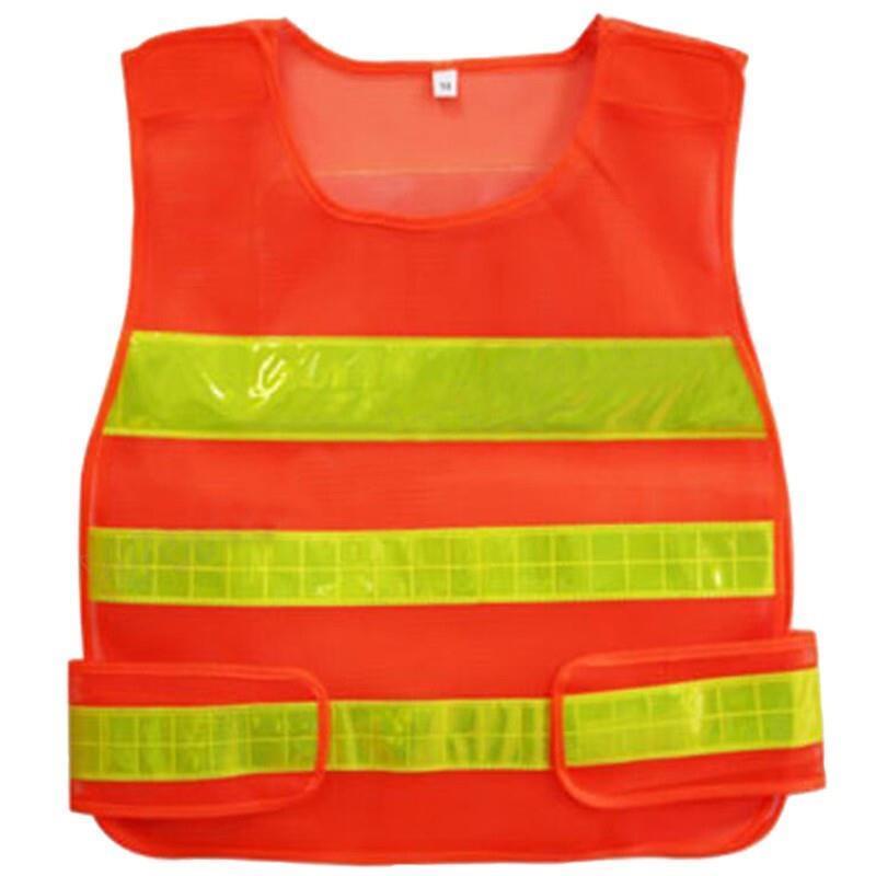 Vest Reflective Vest One Size Fits All Fluorescent Red Reflective High Visibility Safety Vest
