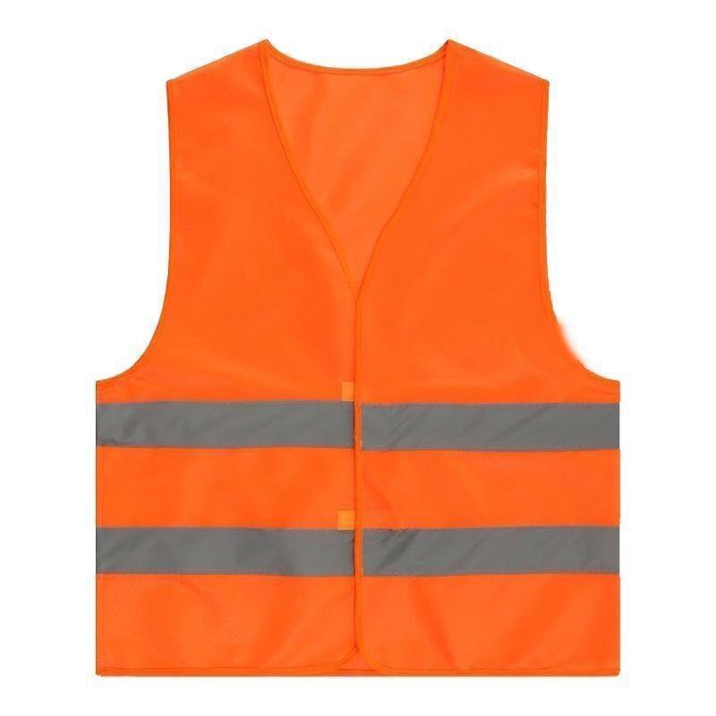 6 Pieces Customed Reflective Vest High Visibility Reflective Vest (orange)