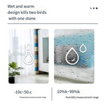 White 8845 Mini Temperature And Humidity Meter Household Indoor Baby Room Office Supplies