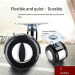 4 Pieces of 2 Inch Alloy Universal Wheel Sofa Wheel Cabinet Caster Tea Table Pulley Table Caster Wheel