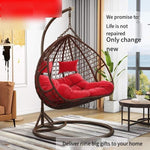 Hanging Chair Balcony Hanging Basket Indoor Swing Rocking Chair Outdoor Hammock Rocking Chair White Luxury Version (Armrest + Large)