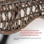 Outdoor Swing Family Iron Garden Chair Double Outdoor Balcony Leisure Net Red Cradle Hammock Classic Wine Red 3-person Swing