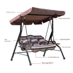 Rocking Chair Recliner Outdoor Swing Balcony Leisure Net Red Cradle Hammock Cradle Rocking Chair Classic Wine Red 3-person Swing