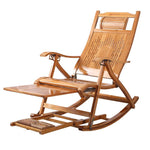 Bamboo Rocking Chair Elderly Rocking Chair Summer Cane Chair Balcony Lunch Break Chair Winter And Summer Dual Purpose Nap Chair Folding Chair