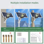 Solar Lamp Outdoor Street Lamp Household Courtyard Lamp Highlight New Rural Human Body Induction Projection Lamp Square Lamp Waterproof LED Wall Lamp