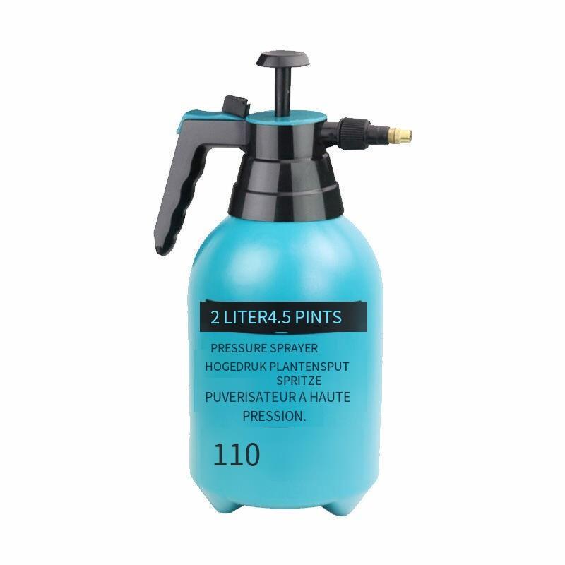 6 Pieces 3L Orange Watering Pot Flower Garden Small Manual Manual Pressure Type Watering Pot Spray Kettle Spray Lock Type Household Green Vegetable Watering Kettle