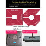 Outdoor Sunshade Umbrella Large Sun Roman Courtyard Terrace Garden Large Square Security Guard Post