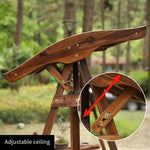 Outdoor Swing Chair Anti-corrosion Solid Wood Hanging Hammock Household Indoor And Outdoor Courtyard Villa Wooden Top Rocking Chair Lead Wooden Top (without Cushion)