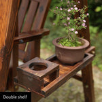 Outdoor Swing Chair Anti-corrosion Solid Wood Hanging Hammock Household Indoor And Outdoor Courtyard Villa Wooden Top Rocking Chair Lead Wooden Top (without Cushion)