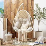 Hanging Basket Rattan Chair Swing Indoor Household Balcony Bedroom Girl Cradle Net Red Bird's Nest Tesiyou Rattan Outdoor Pear Shaped