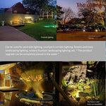 LED Solar Underwater Lamp Underwater Fish Pond Lamp Colorful Landscape Lamp Courtyard Lamp Colorful Lamp Waterproof Waterscape Lamp Fountain Spotlight