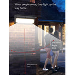 Solar Outdoor Wall Lamp Human Body Induction Waterproof Lamp Courtyard Wall Washing Lamp Household Super Bright Led Small Night Lamp