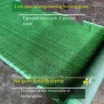 Construction Site Enclosure Lawn Artificial Imitation Turf Green Outdoor Lawn Network Municipal Engineering Enclosure Greening 1 Cm Project Enclosure Grass 2x25 M No Return No Change