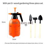 6 Pieces Air Pressure Watering Pot 2L Watering Pot Horticultural Tools Pressure Sprayer Sprinkling Pot Double Wash Car Watering Pot Thickening 2 Liters