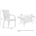 Outdoor Table And Chair Rattan Chair Outdoor Leisure Balcony Table And Chair Outdoor Furniture 6 Chairs + 1 Luxury Table (1.5 * 0.9m)