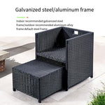 Outdoor Tables And Chairs Courtyard Balcony Rattan Chair Three Piece Combination Outdoor Leisure Sofa Terrace Garden Waterproof And Sunscreen Rattan Tea Table Furniture