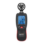 ECVV Handheld Mini Anemometer Digital Wind Speed Measurement Wind Temperature Tester LCD Display Air Flow Velocity Wind Meter For Measuring Wind Speed, Temperature