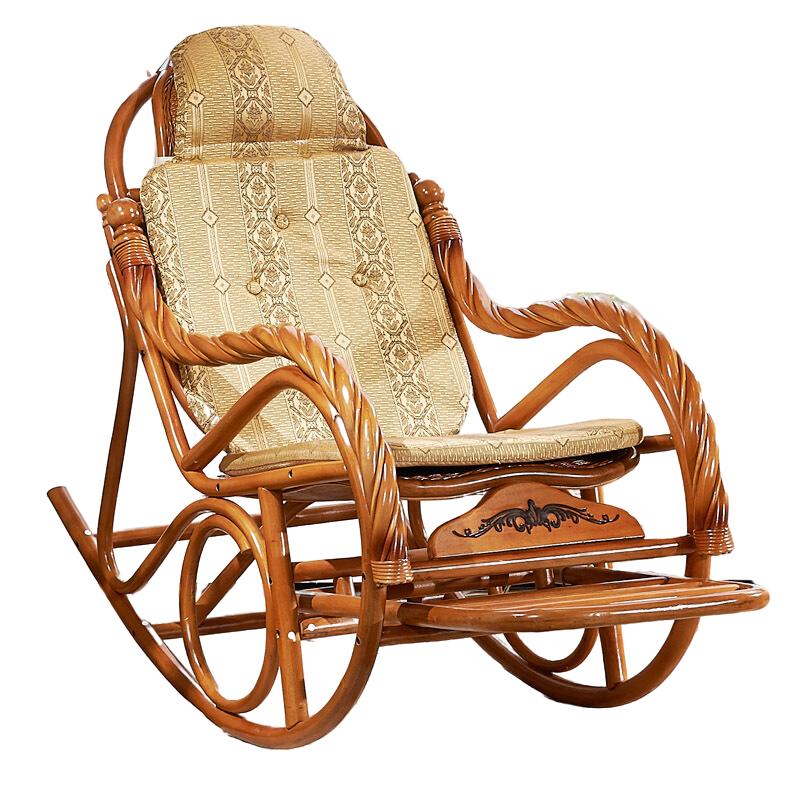 Rattan Chair Rocking Chair Reclining Chair Elderly Carefree Adult Leisure Sofa Chair Lazy Balcony Negotiation Chair Rattan Chair Furniture Rocking Chair