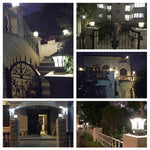 Solar Lamp Column Head Lamp Household Wall Lamp Outdoor Gate Lamp European Column Lamp Door Column Lamp Waterproof Wall Head Lamp Courtyard Lamp