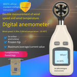 Digital Anemometer Upgrade Precision Anemometer Wind Temperature Wind Tester Mini Wind Speed Wind Temperature Meter