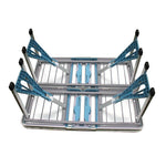 Outdoor Tables And Chairs Folding Tables Portable Stalls Dining Table Balcony Outdoor Leisure Tables And Chairs Courtyard Picnics Conjoined Table Publicity Stalls Aluminum Alloy Silver