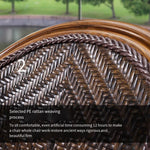 Balcony Table, Chair And Rattan Chair Three-piece Suit Outdoor Leisure Rattan Tea Table And Chair Single Teng Chair Tea Table Balcony Tea Table Rattan Chair