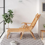 Bamboo Reclining Chair Lunch Break Rocking Chair Folding ChairElderly Carefree Chair Household Adult Nap Chair Bamboo Wooden Chair Folding Bed