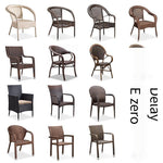 Outdoor Rattan Chair Dining Table Chair Balcony Garden Single Balcony Open Garden Commercial Chair Leisure Furniture Classic Rattan Chair 1