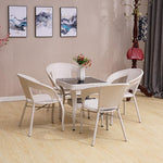 Rattan Chair Balcony Tables And Chairs Single Chair Simple Leisure Stool Teng Chair Small Table Square Table Outdoor Tea Table Combination Sofa Indoor Living Room