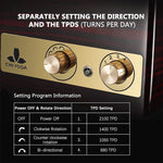 CHIYODA Watch Winder Deluxe Piano Baking Varnished Handmade Wooden Watch Box With Quiet Mabuchi Motor And 12 Rotation Modes, LCD Digital Display