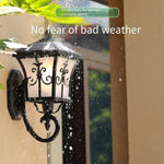 Solar Wall Lamp Outdoor Waterproof Induction Courtyard Lamp Corridor Villa Home Door Led Lamp Solar Arrow Small Wall Lamp LED Bulb Default Warm Light