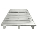 Galvanized Metal Pallet Supermarket Steel Moisture Proof Pallet Static Load 8820lbs Dynamic Load 2205lbs 2-Way Entry
